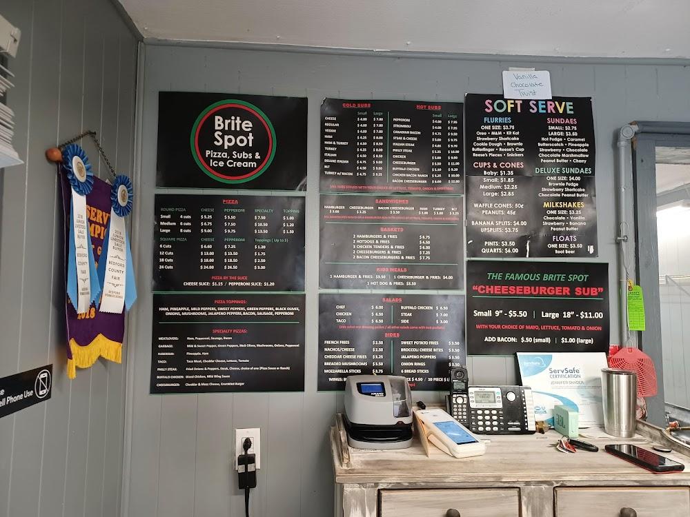 Brite Spot Pizza Menu image 1